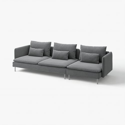 SÖDERHAMN 4er-Sofa, Johanneshov dunkelgrau