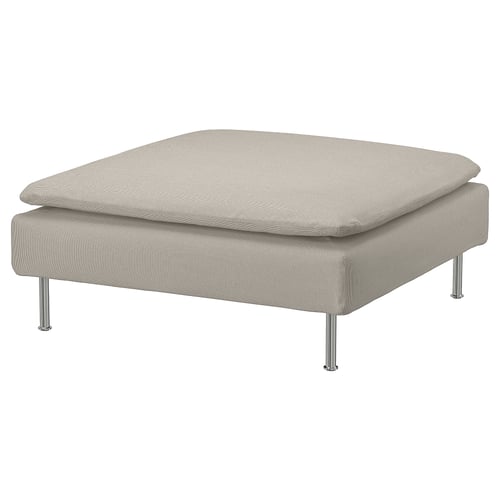 SÖDERHAMN Bezug Hocker, Fridtuna hellbeige