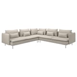 SÖDERHAMN Ecksofa 6-sitzig, Fridtuna hellbeige