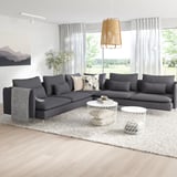 SÖDERHAMN Ecksofa 6-sitzig, Gunnared mittelgrau