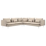 SÖDERHAMN Ecksofa 6-sitzig, Hillared beige