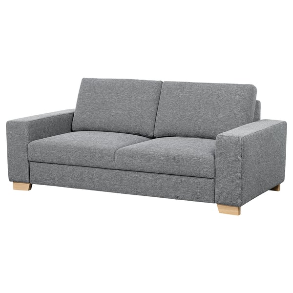 SÖRVALLEN 2er-Sofa, Lejde grau/schwarz
