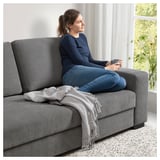 SÖRVALLEN 2er-Sofa, Tallmyra mittelgrau