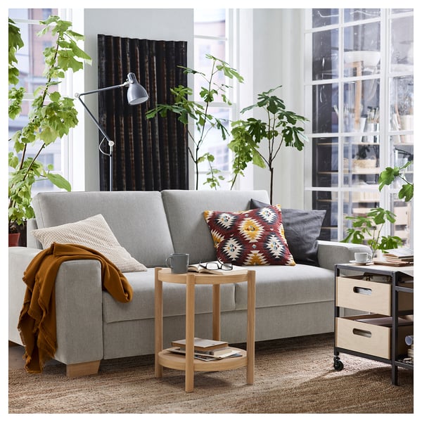 SÖRVALLEN 2er-Sofa, Tallmyra schwarz/weiß