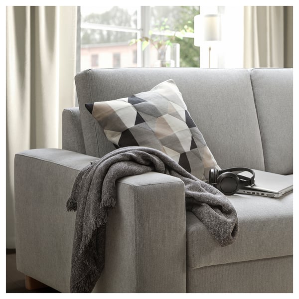 SÖRVALLEN 2er-Sofa, Tallmyra schwarz/weiß