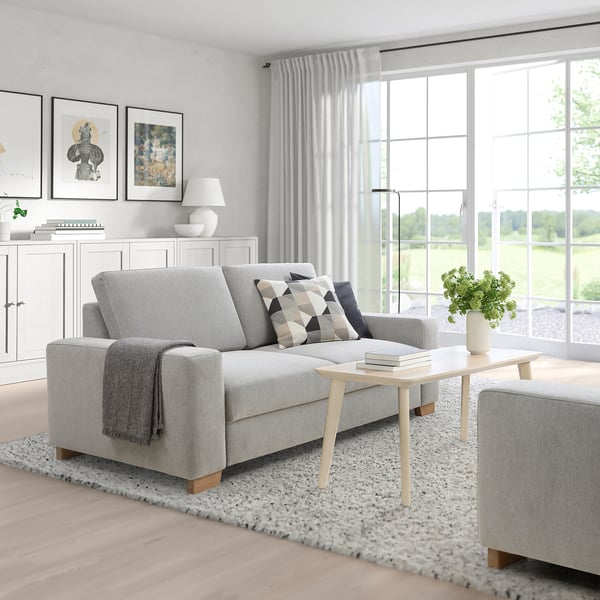SÖRVALLEN 2er-Sofa, Tallmyra schwarz/weiß