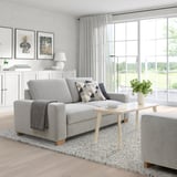 SÖRVALLEN 2er-Sofa, Tallmyra schwarz/weiß