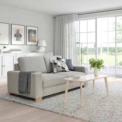SÖRVALLEN 2er-Sofa, Viarp beige/braun