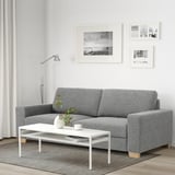 SÖRVALLEN 3er-Sofa, Lejde grau/schwarz