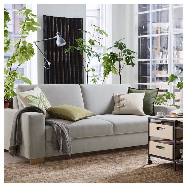 SÖRVALLEN 3er-Sofa, Tallmyra schwarz/weiß