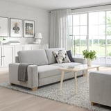 SÖRVALLEN 3er-Sofa, Tallmyra schwarz/weiß