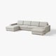 SÖRVALLEN 5er-Sofa, mit Récamieren/Viarp beige/braun