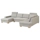 SÖRVALLEN Ecksofa 4-sitzig, mit Récamiere links/Viarp beige/braun