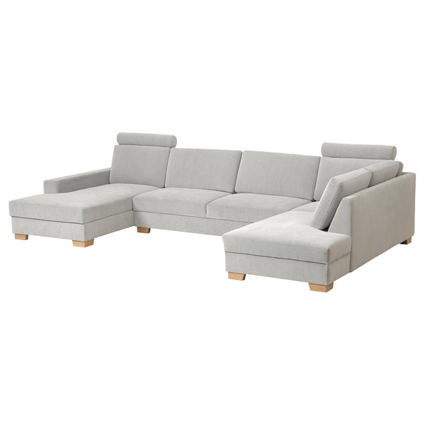 SÖRVALLEN Ecksofa 5-sitzig, mit Récamiere links/Tallmyra schwarz/weiß