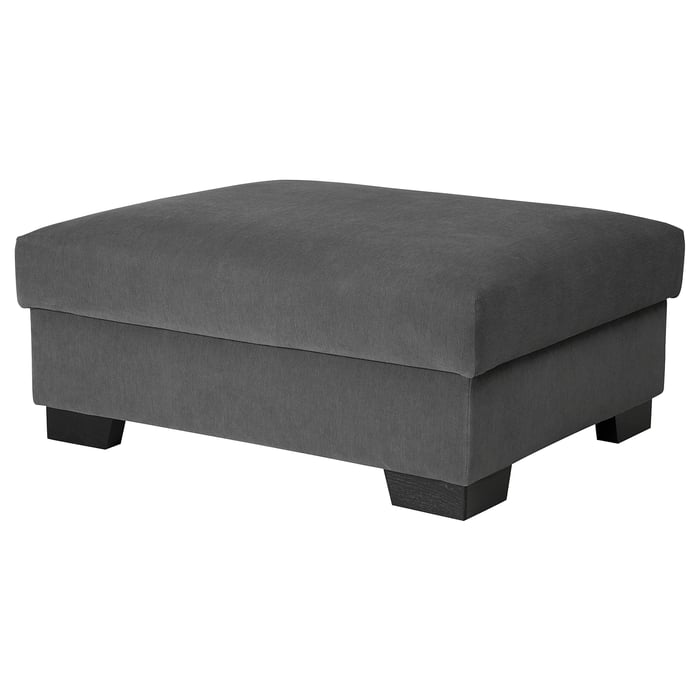 SÖRVALLEN Hocker mit Aufbewahrung, Tallmyra mittelgrau - IKEA Schweiz