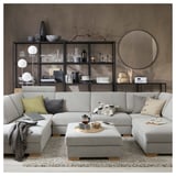 SÖRVALLEN Sofa, U-Form/4-sitzig, Tallmyra schwarz/weiß