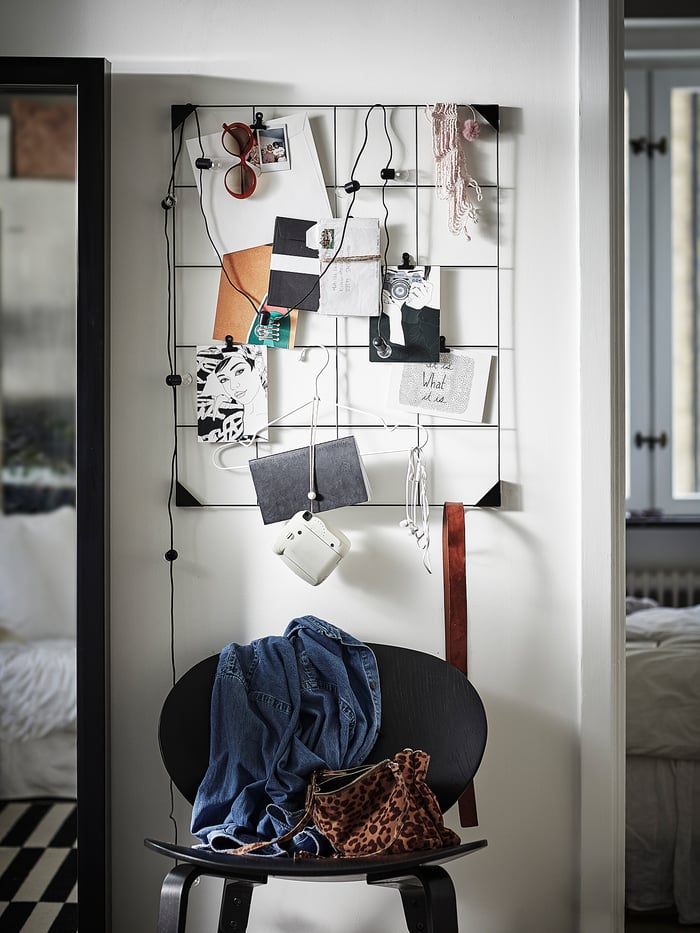 SÖSDALA Notizgitter mit Clips, schwarz, 60x75 cm - IKEA Schweiz