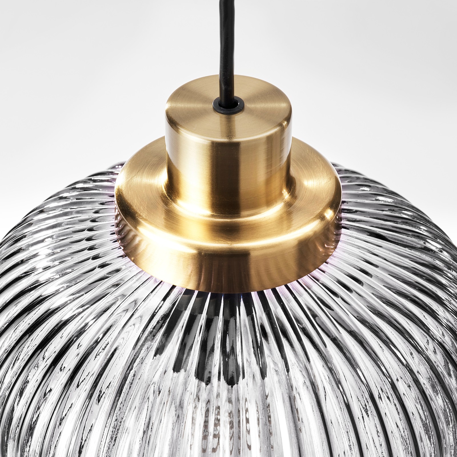 SOLKLINT Hängeleuchte - Messing/Klarglas grau - IKEA Schweiz