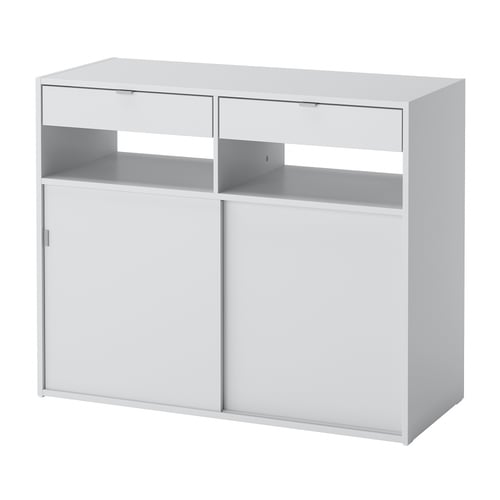 SPIKSMED Sideboard - hellgrau 97x40x79 cm