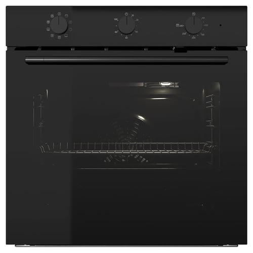 SPJUTBO Umluftofen - pyrolytisch Grillfunktion/schwarz IKEA 300