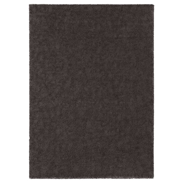 STOENSE Teppich Kurzflor, dunkelgrau, 170x240 cm