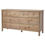 STOREMOLLA Kommode mit 8 Schubladen, graubraun lasiert, 171x50x91 cm