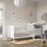 SUNDVIK Babybett, weiß, 70x140 cm