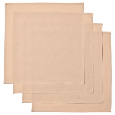 SVARTSENAP Serviette, beige, 35x35 cm
