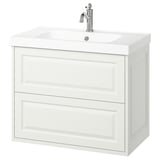 TÄNNFORSEN / ORRSJÖN Waschbschr+Schubladen/Waschb/Mibatt, weiß, 82x49x69 cm