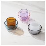 TALLTITA Teelichthalter 2er-Set, blau/lila