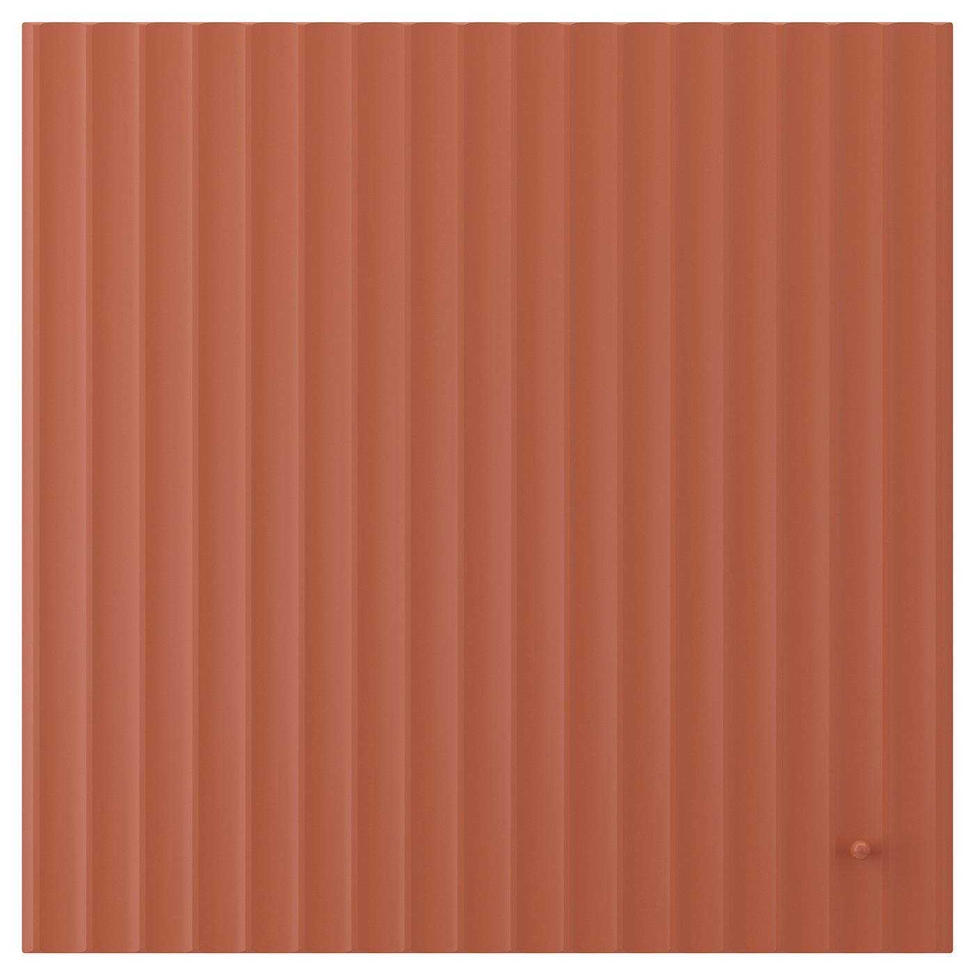 TERRSJÖ Tür - rotbraun Wellenmuster 60x60 cm