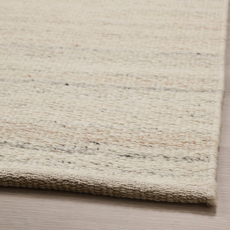 Teppich Flach Gewebt Beige