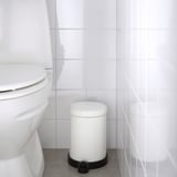 TOFTAN Abfalleimer, weiß, 4 l