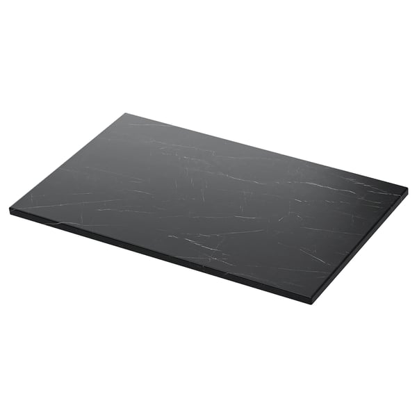 TOLKEN Abdeckplatte, schwarz marmoriert/folierte Platte, 82x49 cm