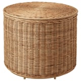 TOLKNING Hocker mit Aufbewahrung, Handarbeit Rattan