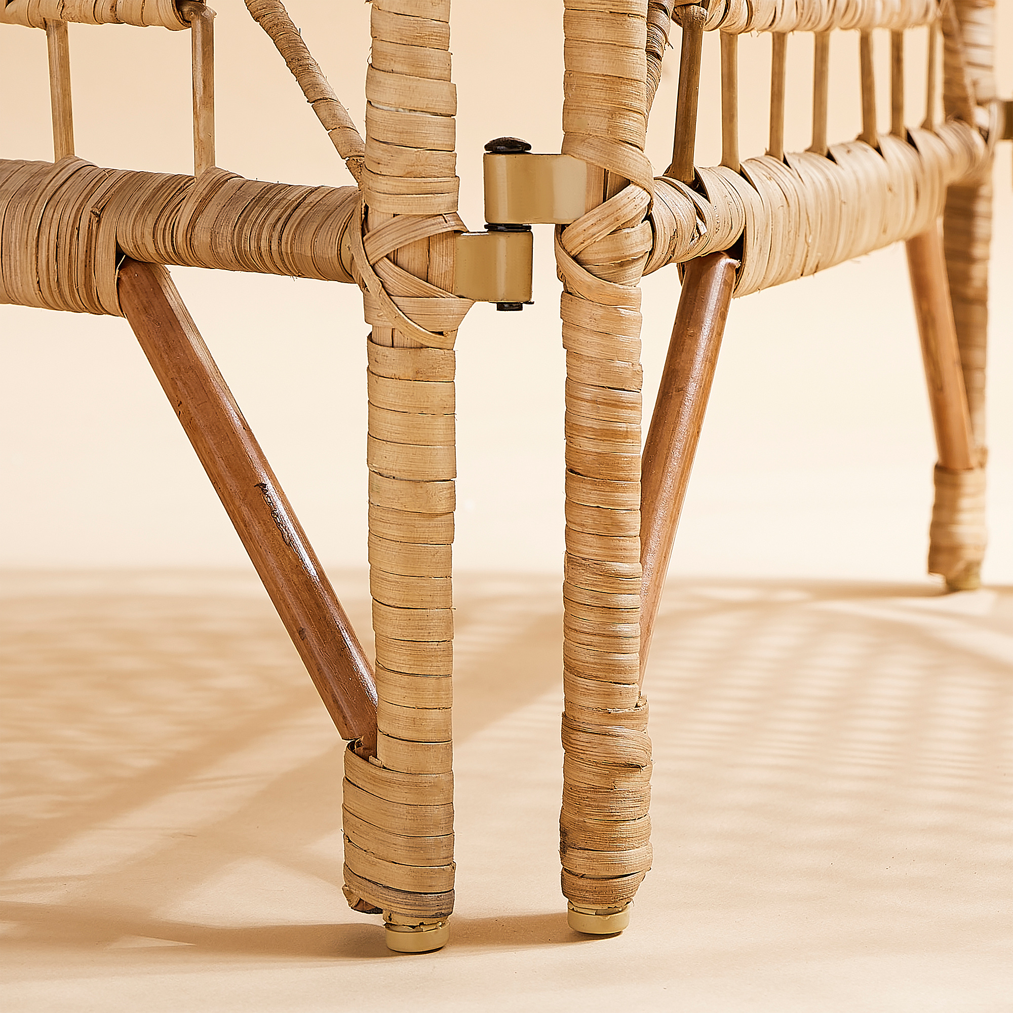 TOLKNING Raumteiler, Handarbeit Rattan, 150x170 cm