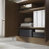 TONSTAD Schrank mit Türen, braun gebeiztes Eichenfurnier, 82x47x90 cm