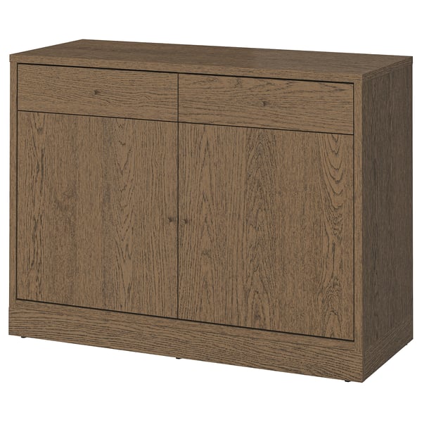TONSTAD Sideboard, braun gebeiztes Eichenfurnier, 121x47x90 cm