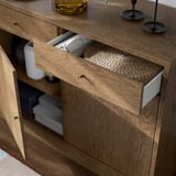 TONSTAD Sideboard, braun gebeiztes Eichenfurnier, 121x47x90 cm