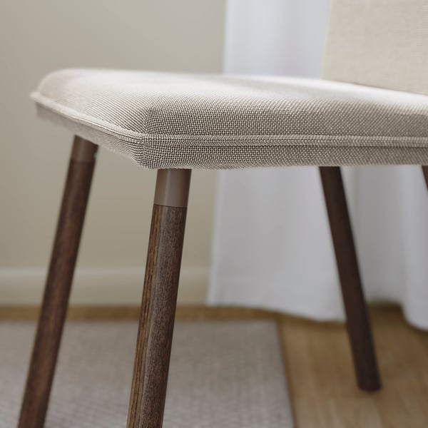 TONSTAD / TONSTAD Tisch und 2 Stühle, braun Eichenfurnier/Fridtuna hellbeige braune Eichenachbildung, 80/120x70 cm