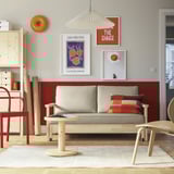 TORNSBORG 2er-Bettsofa, Naggen beige/Kiefer