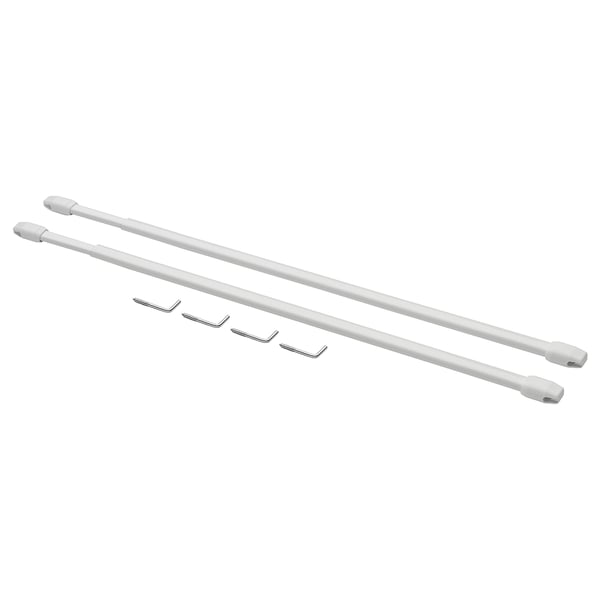 TRÖSTA Gardinenstange, weiß, 50-70 cm