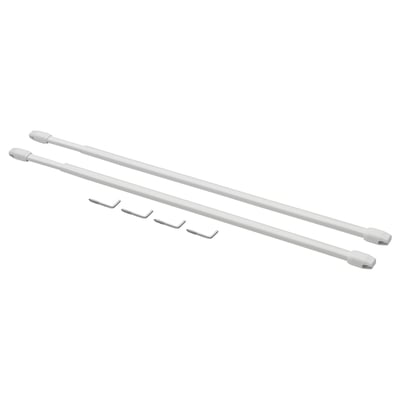 TRÖSTA Gardinenstange, weiß, 60-90 cm