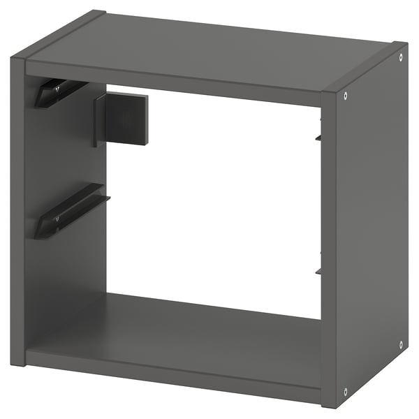 TROFAST Wandaufbewahrung, grau, 34x21x30 cm