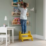 TROGEN Tritthocker für Kinder, gelb, 40x38x33 cm