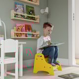 TROGEN Tritthocker für Kinder, gelb, 40x38x33 cm
