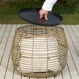 TVARÖ 2er-Sitzgruppe/außen, braun/Frösön/Duvholmen beige