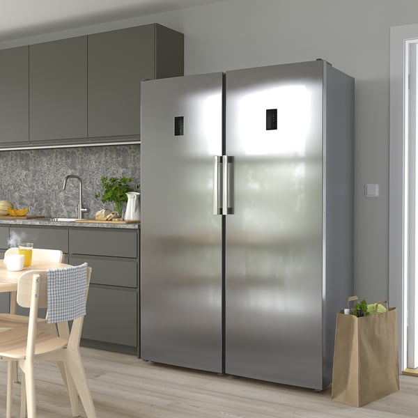 TYNNERÅS Kühlschrank, IKEA 500 frei stehend/Edelstahl, 365 l