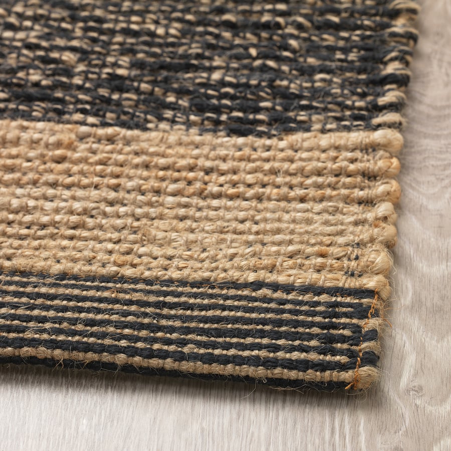 UGILT Teppich flach gewebt, schwarz/beige, 80x150 cm IKEA Schweiz