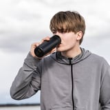 UNDERSÖKA Reise-Isolierbecher, schwarz, 0.4 l
